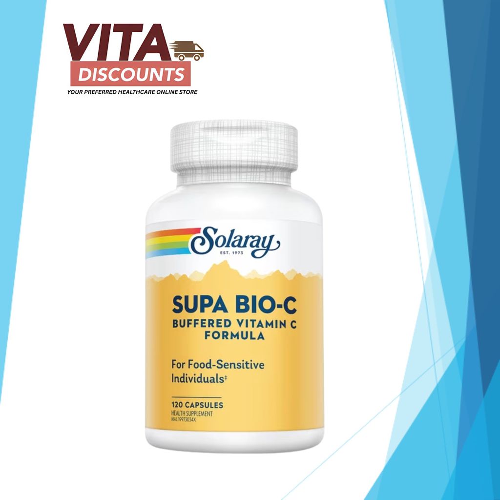 Solaray Supa Bio-C Caps (120's x 1/2 Pack) [Exp 10/2027]