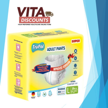 Trupal Super Adult Pants - Size M/L/XL (10's)