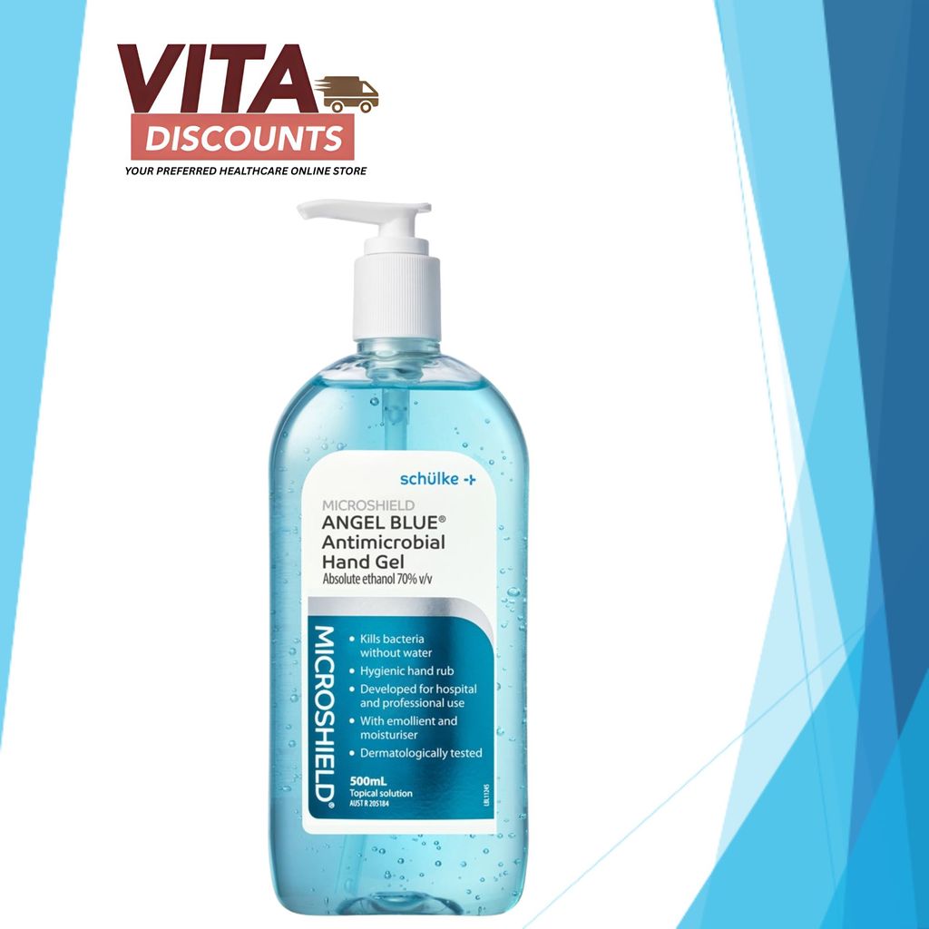 Schulke Microsheild Angel Blue Antibacterial Hand Gel (500ml)