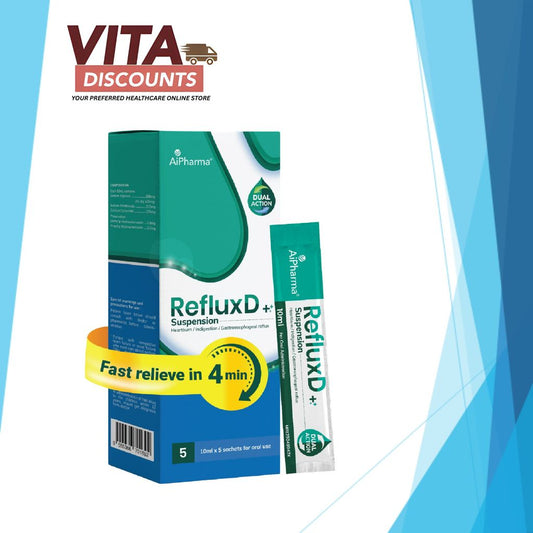 Aipharma Refluxd+ Suspension Sacs (10ml x 5's) [Exp 08/2027]