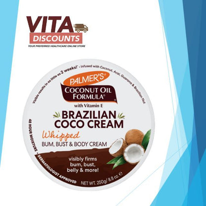 Palmer's Coconut Oil Formula With Vitamin E Brazilian Coco Cream (250G) [Exp06/2029]
