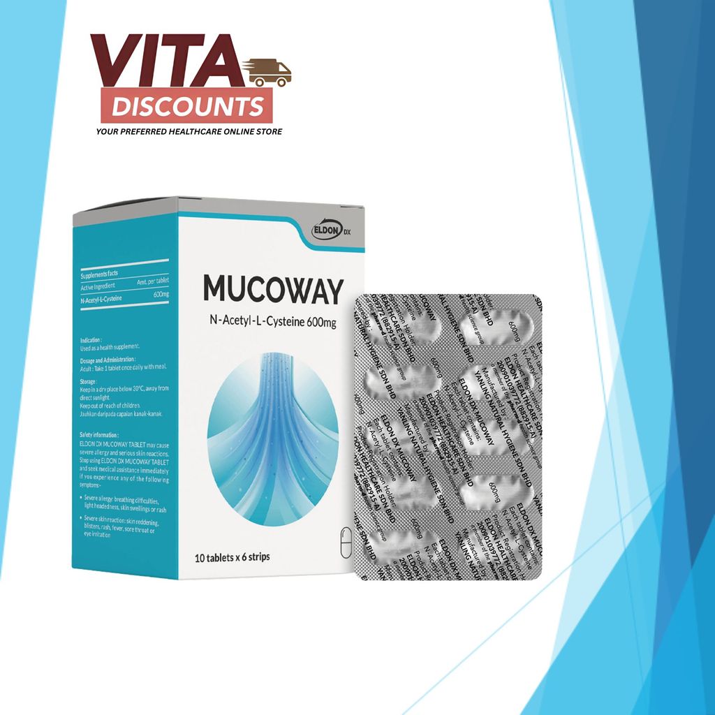 Eldon Dx Mucoway 600mg Tabs (60's) [Exp 05/2027]