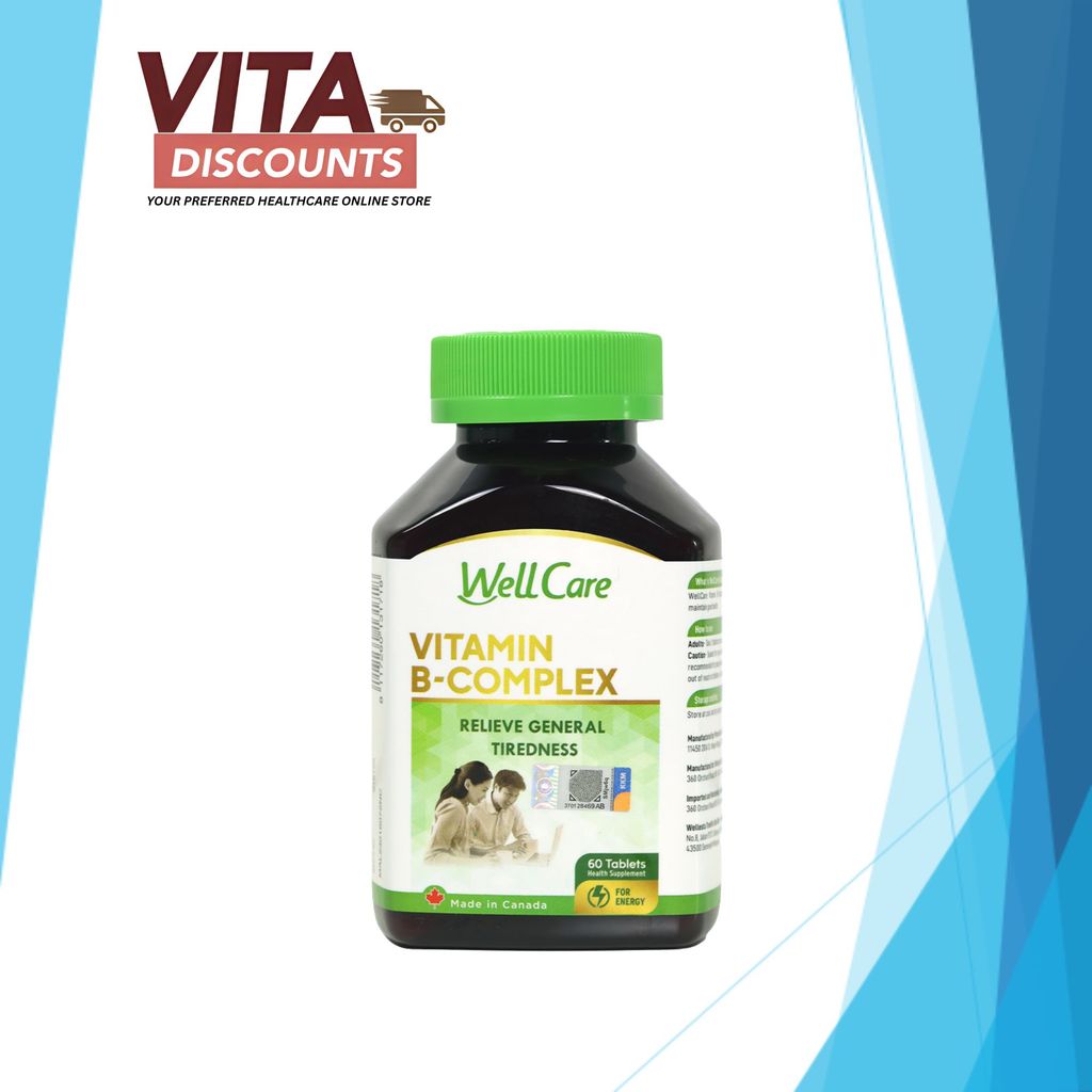 Wellcare Vitamin B-Complex Tabs (60's) [Exp 01/2027]