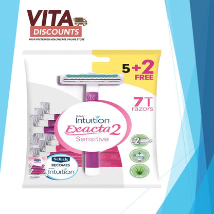 Schick Intuition Exacta 2 Sensitive Women (5 + 2's)