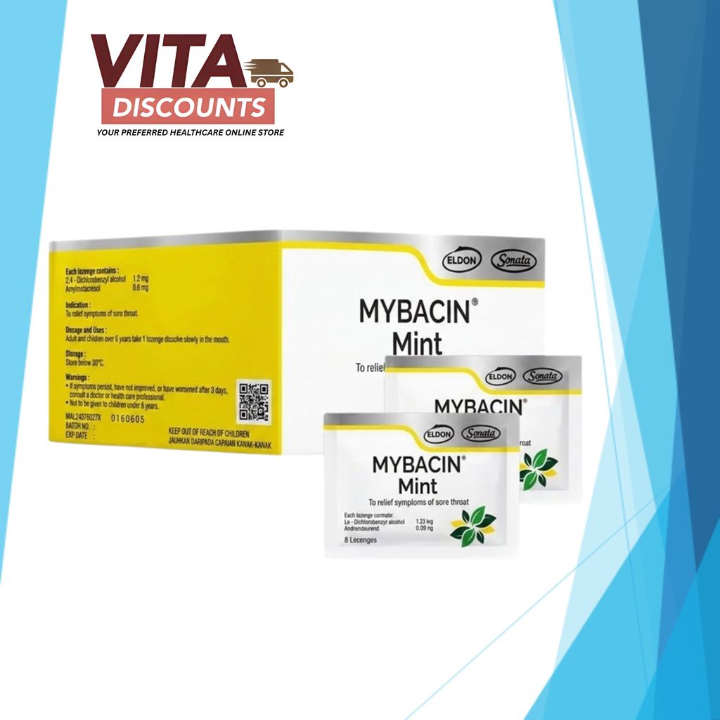 Eldon Mybacin Mint Lozenges (160's) [Exp 01/2028]