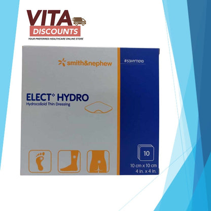 Smith&Nephew Elect Hydro Hydro Thin Dressing (10 x 10cm x 10's) [Exp 11/2027]