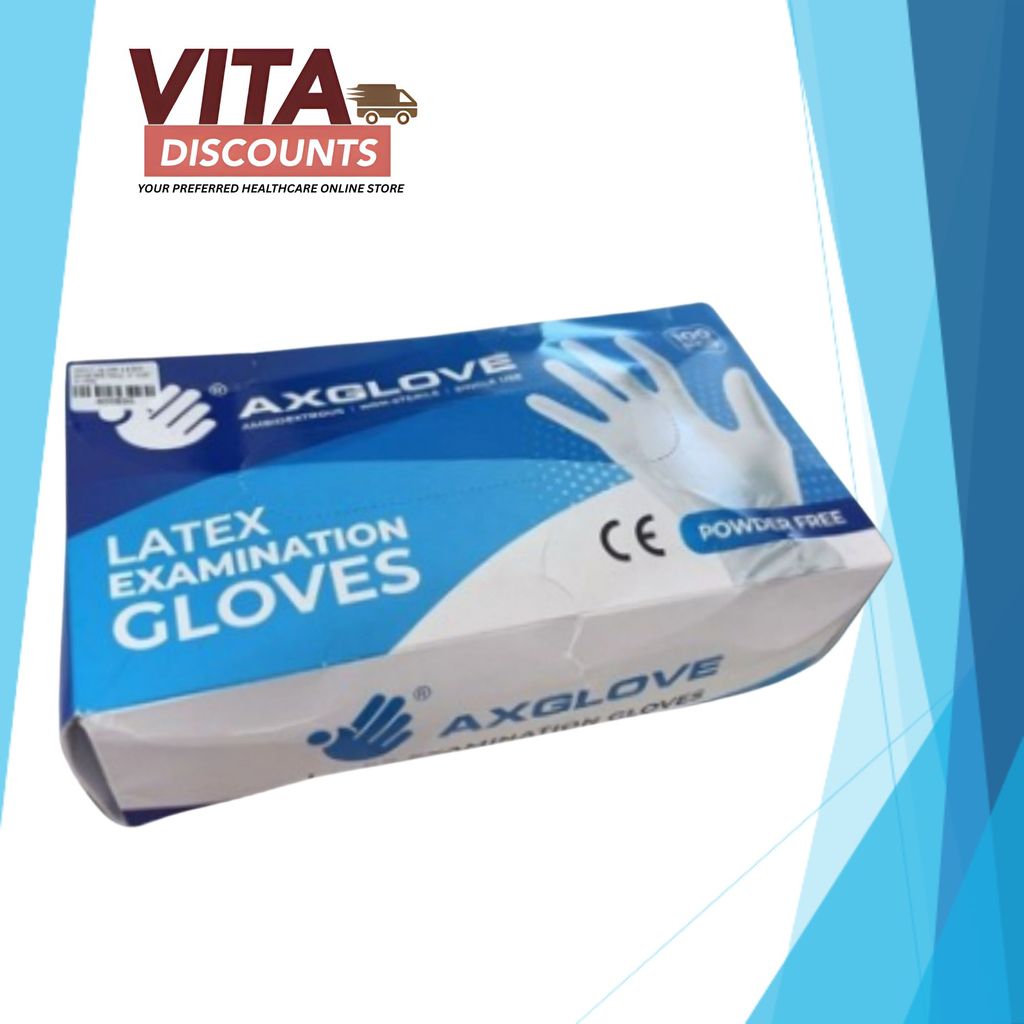 Axg Examination Glove Latex/Nitrile Powdered/Powder - S/M/L (100's)