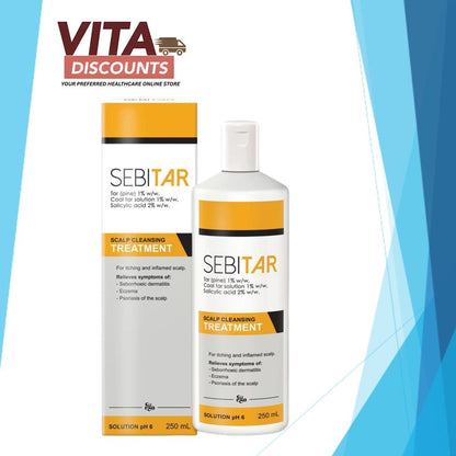 Sebitar 1% Scalp Cleansing Treatment Solution (250ml) [Exp 06/2028]