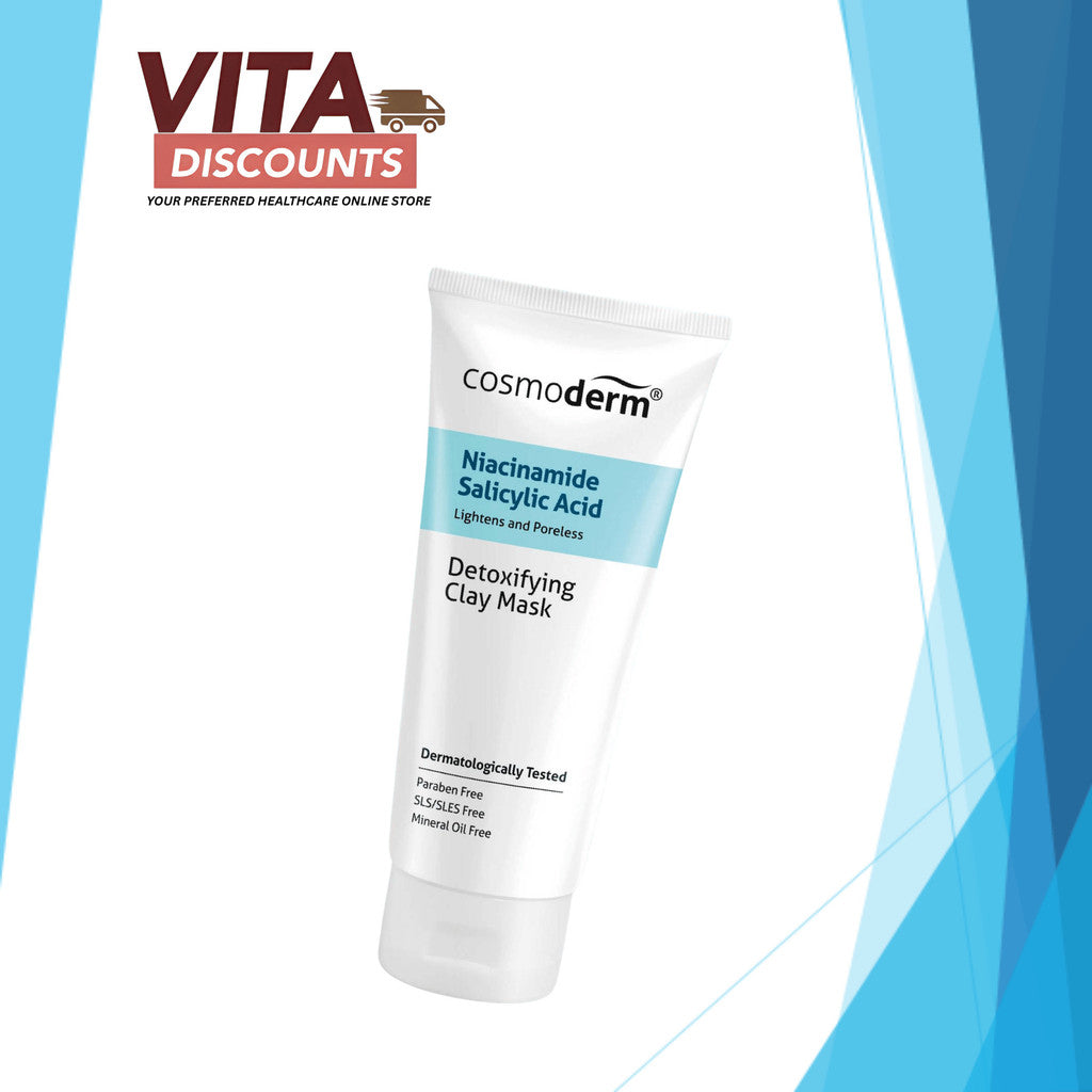 Cosmoderm Niacinamide Salicylic Acid Detoxifying Clay Mask (100ml) [Exp 03/2027]