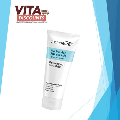 Cosmoderm Niacinamide Salicylic Acid Detoxifying Clay Mask (100ml) [Exp 03/2027]