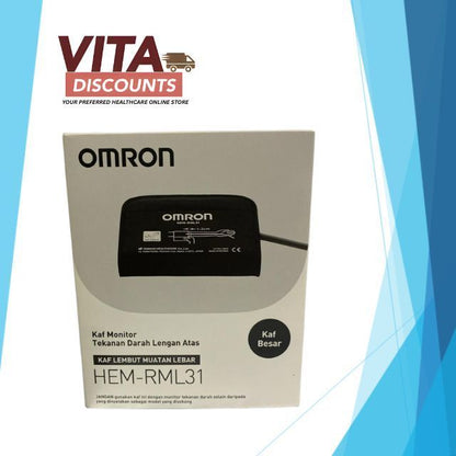 Omron Upper Arm Bp Monitor Wide Range Soft Cuff New Version Hem-Rml31