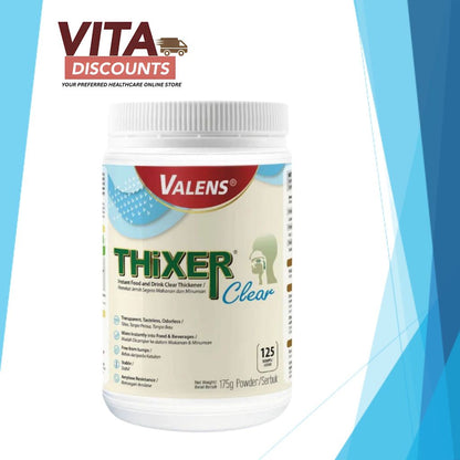 Thixer Clear Instant Food And Drink Thickener Powder Clear Type (175g) [Exp 06/2027]