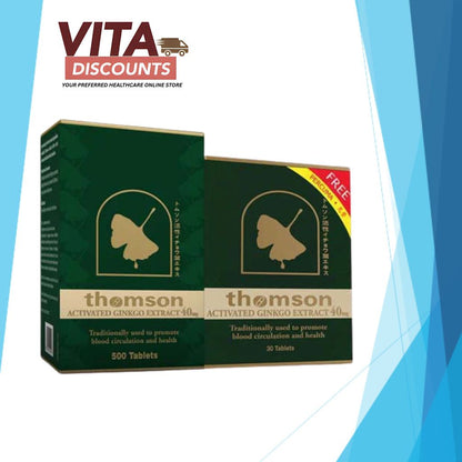 Thomson Activated Ginkgo Extract 40mg Tabs (500 + 30's) [Exp 07/2030]