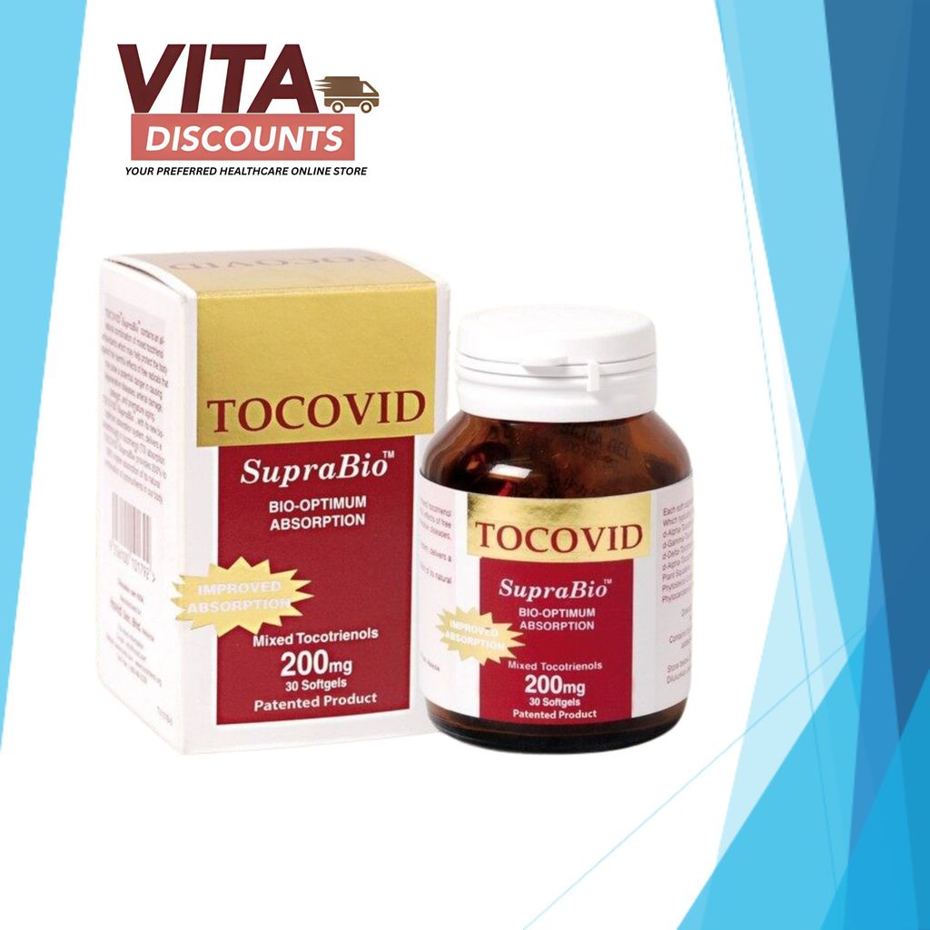 Tocovid Suprabio 200mg Sgels (30's x 1/2 Pack) [Exp 05/2028]