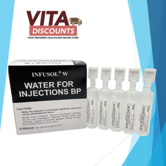 Infusol W Water For Injection Bp Five Tubes (10ml x 5's) [Exp 10/2029]