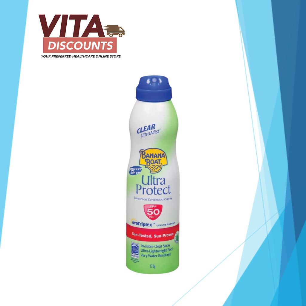 Banana Boat Ultra Protect Sunscreen Spray Spf50 (170g) [Exp 03/2027]