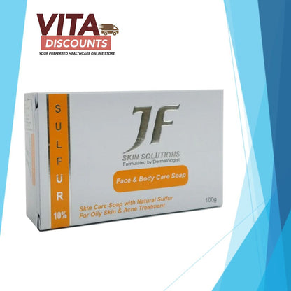 Jf Sulphur 10% Face & Body Soap (100g x 1/4 Pack) [Exp 09/2029]