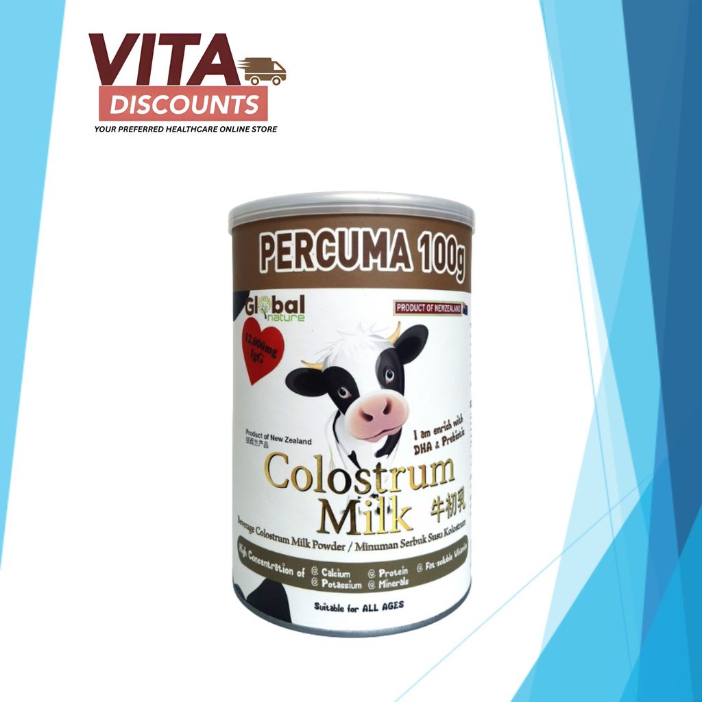 Global Nature Colostrum Milk Powder (500 + 100g) [Exp 02/2027]