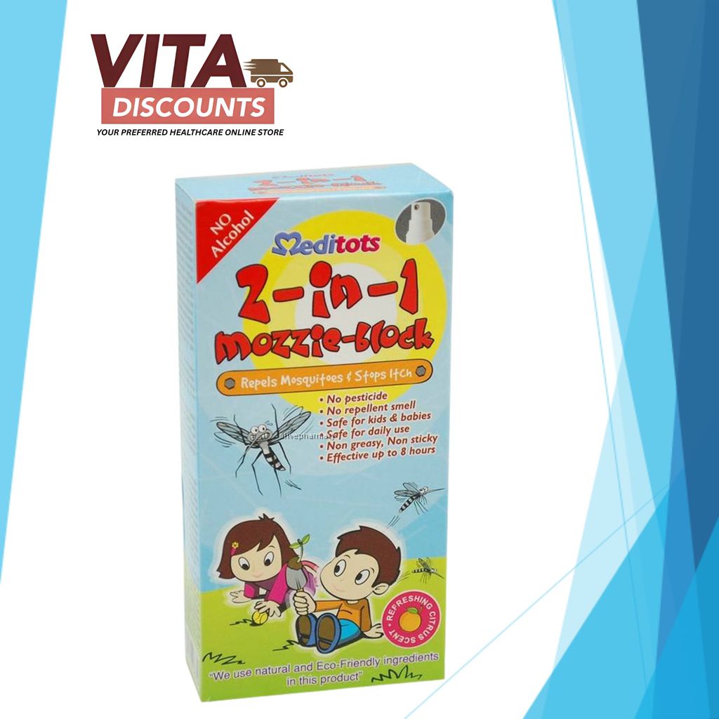 Meditots 2 In 1 Mozzie-Block Lavender (60ml) [Exp 06/2027]