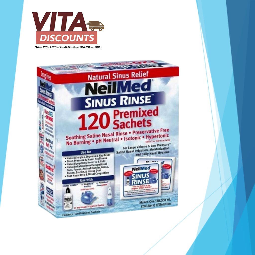 Neilmed Sinus Rinse Sachets Adult (120's) [Exp 05/2029]