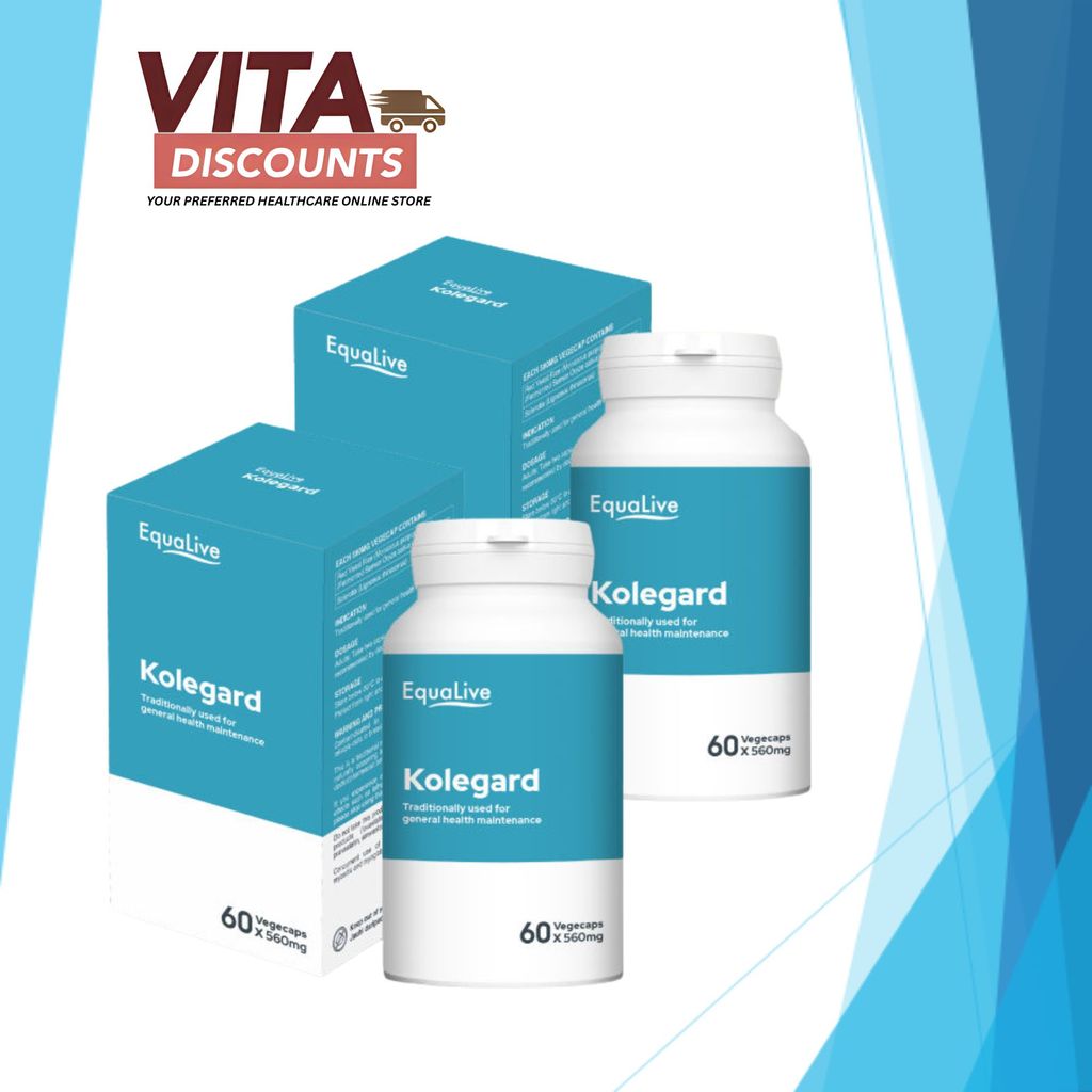 Equalive Kolegard 560mg Vcaps (60's) Pack-Of-2 [Extra 2 Gift]