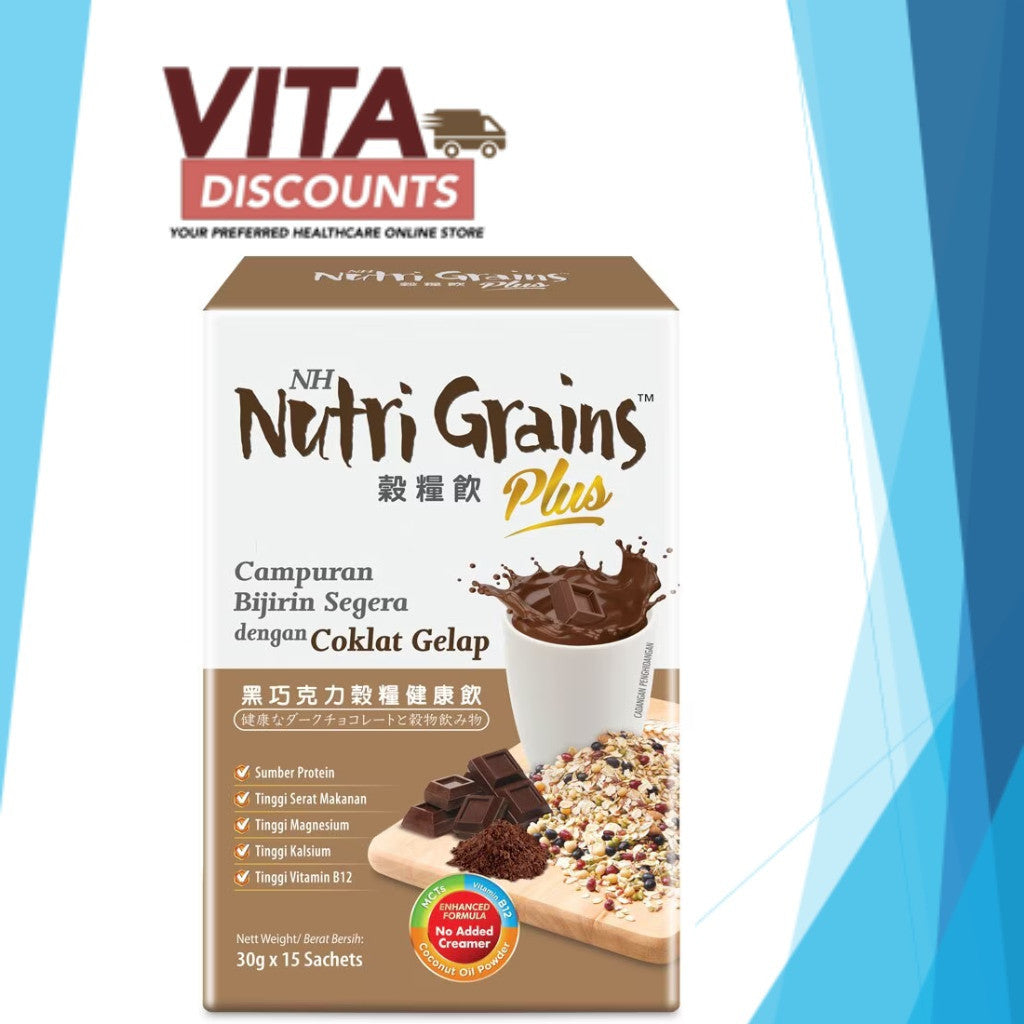 Nh Nutri Grains Plus - Dark Chocolate/6 Black Combinations/Purple Sweet Potato Powder (30g x 15's) [Exp 02/2027]