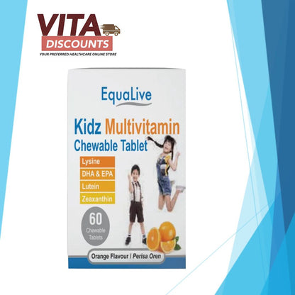 Equalive Kidz Multivitamin Ctabs (60's) [Extra 2 Gift]