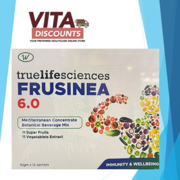 True Functional Foods Frusinea 6.0 Mediterranean Concentrate Powder (10g x 12's) [Exp 10/2026]