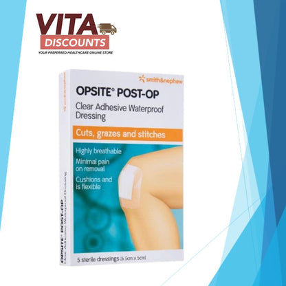 Smith&Nephew Opsite Post-Op (6.5 x 5cm x 5's) [Exp 07/2027]
