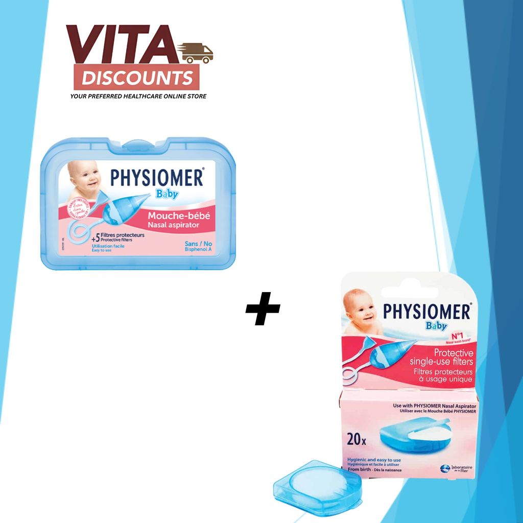 Physiomer Baby Nasal Aspirator + 20 Filters