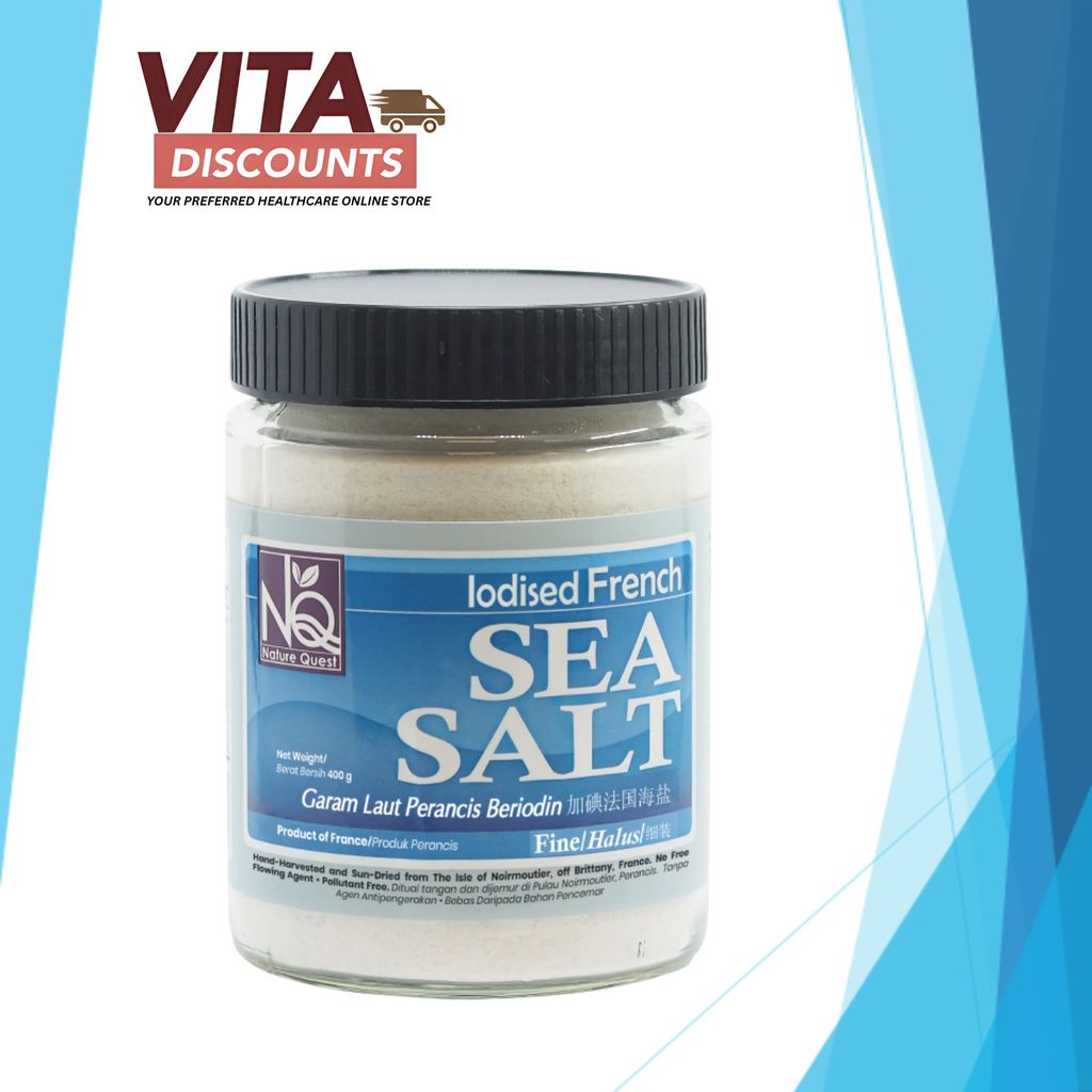 Nature Quest French Sea Salt Fine (400g) [Exp 09/2027]