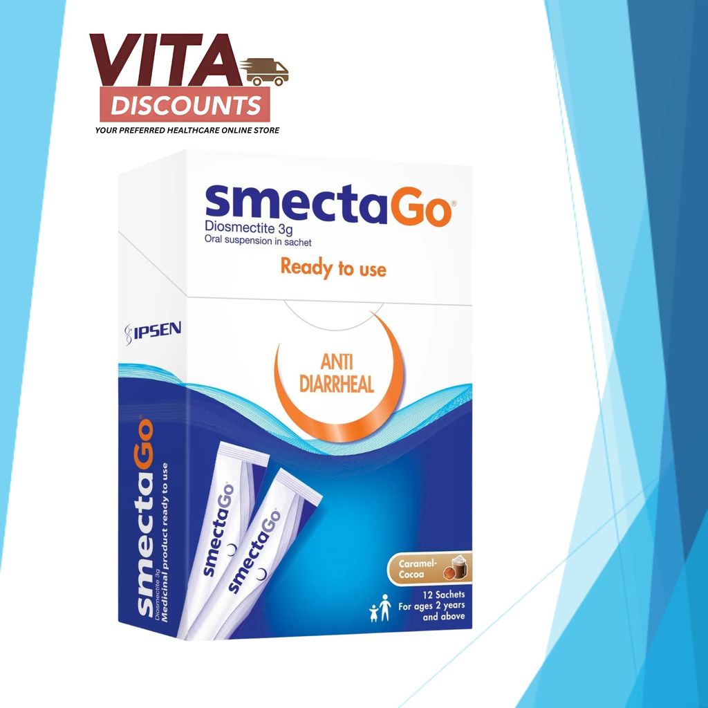 Smecta Go Oral Suspension Caramel-Cocoa (3g x 12's) [Exp 05/2028]