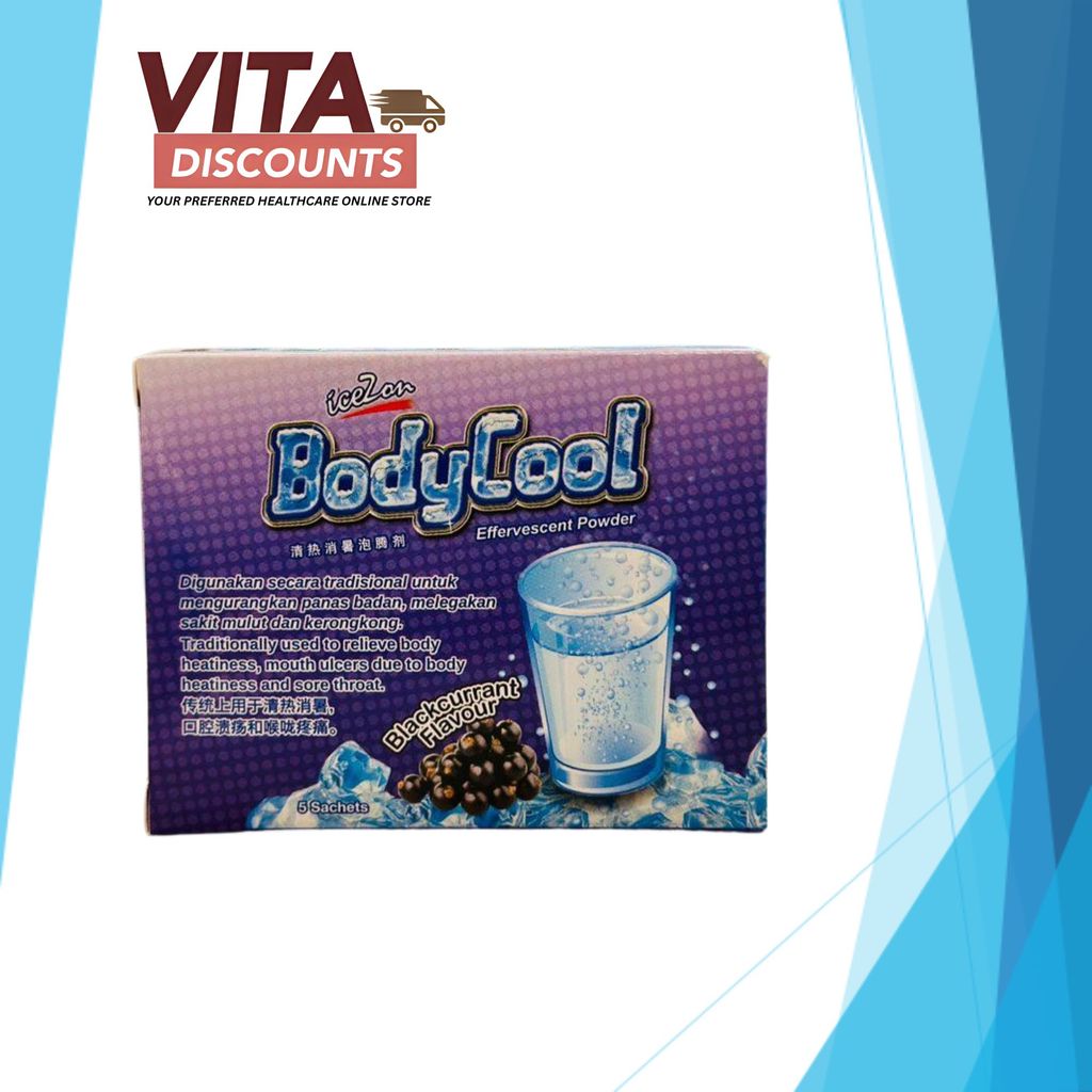Icezon Bodycool Effervescent Blackcurrant Flavour (5's) [Exp 07/2027]