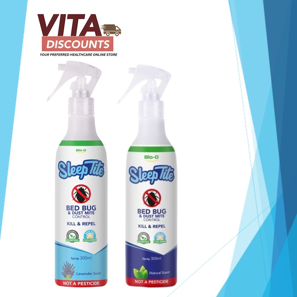Sleeptite Bed Bug & Dust Mite Control Spray - Natural/Lavendar Scent (300ml)