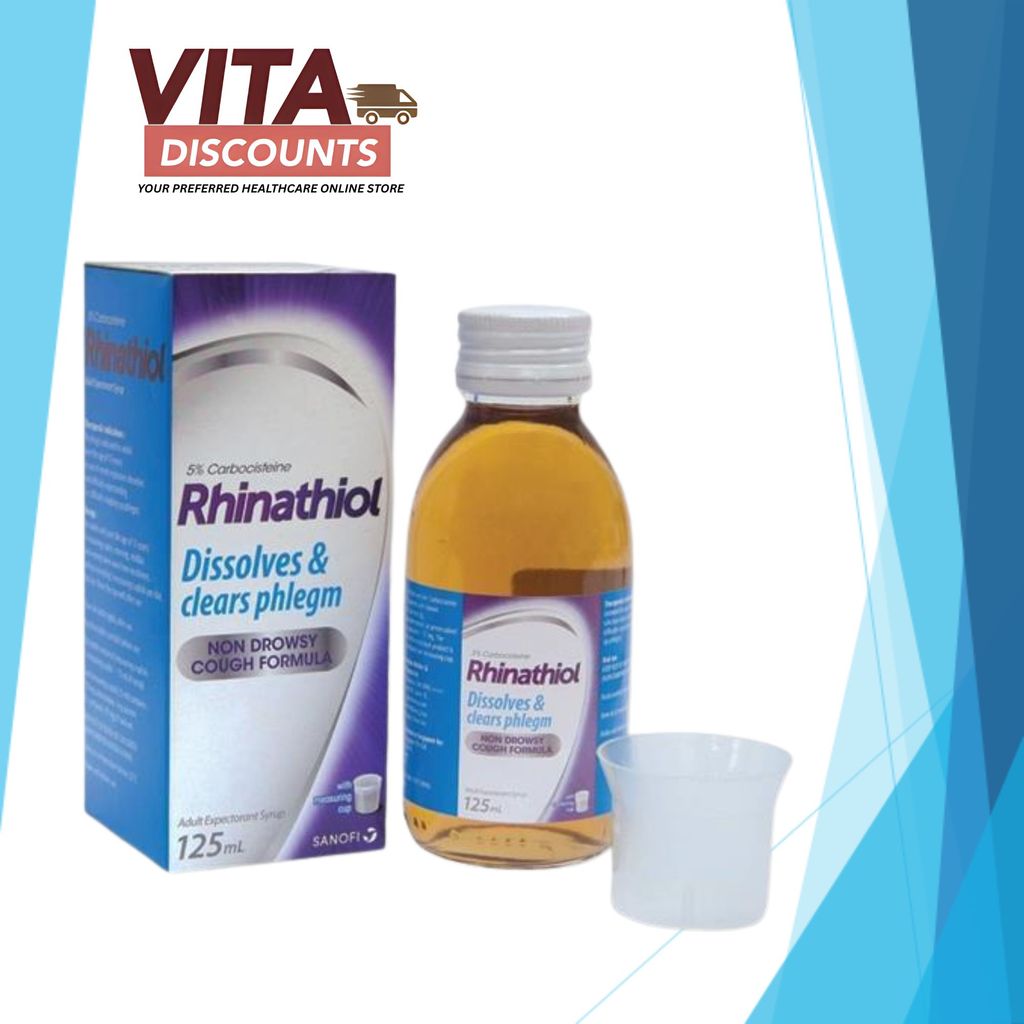 Rhinathiol 5% Adult Syrup (125ml) [Exp 06/2027]