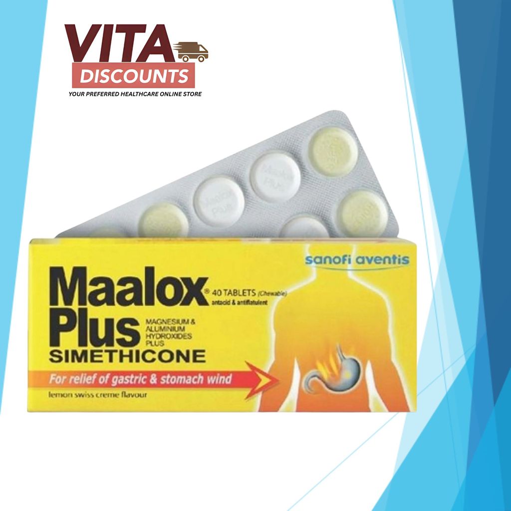 Maalox Plus Tabs (40's) [Exp 06/2028]