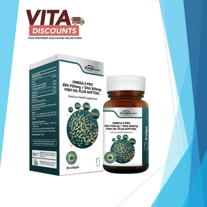Eldon Nutrition Omega 3 350/700mg Sgels Small Bottle (30's) [Exp 03/2027]  [Extra 2 Gift]