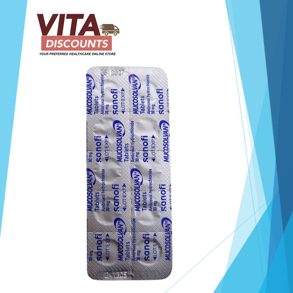 Mucosolvan 30mg Tabs One Strip (10's) [Exp 06/2027]