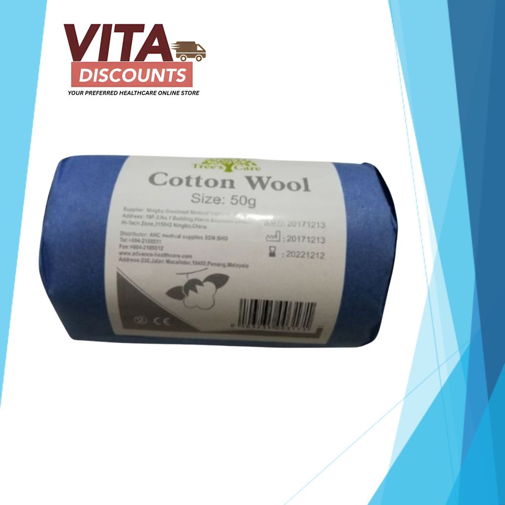 Tree's Care Cotton Wool Roll (50g)