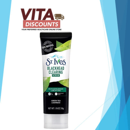 St Ives Fresh Skin/Blackhead Clearing Scrub Small Bottle (50g) [Exp 04/2028]