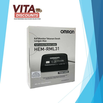 Omron Upper Arm Blood Pressure Monitor Wide Range Soft Cuff Old Version Hem-Rml31 Type B