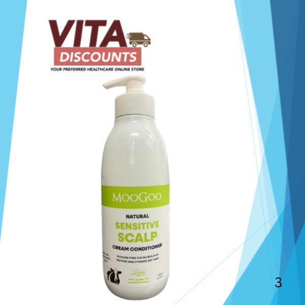 Moogoo Natural Sensitive Scalp Cream Conditioner (500ml) [Exp 07/2028]