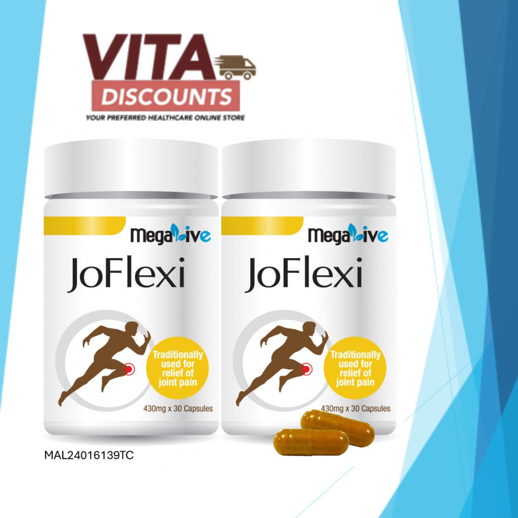 Megalive Joflexi 430mg Caps (30's) Pack-Of-2 [Exp 01/2028] [Extra 1 Gift]
