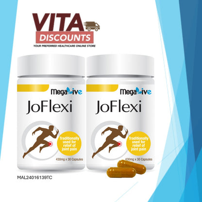 Megalive Joflexi 430mg Caps (30's) Pack-Of-2 [Exp 01/2028] [Extra 1 Gift]
