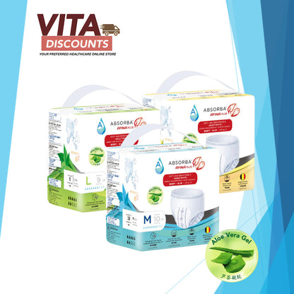 Absorba Afina Plus Adult Pants One Pack - Size M/L/XL (10's/9's/8's)