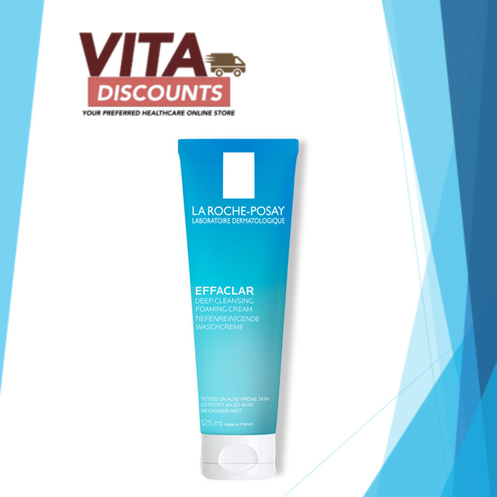 La Roche-Posay Effaclar Deep Cleansing Foaming Cream (125ml) [Exp 06/2028]