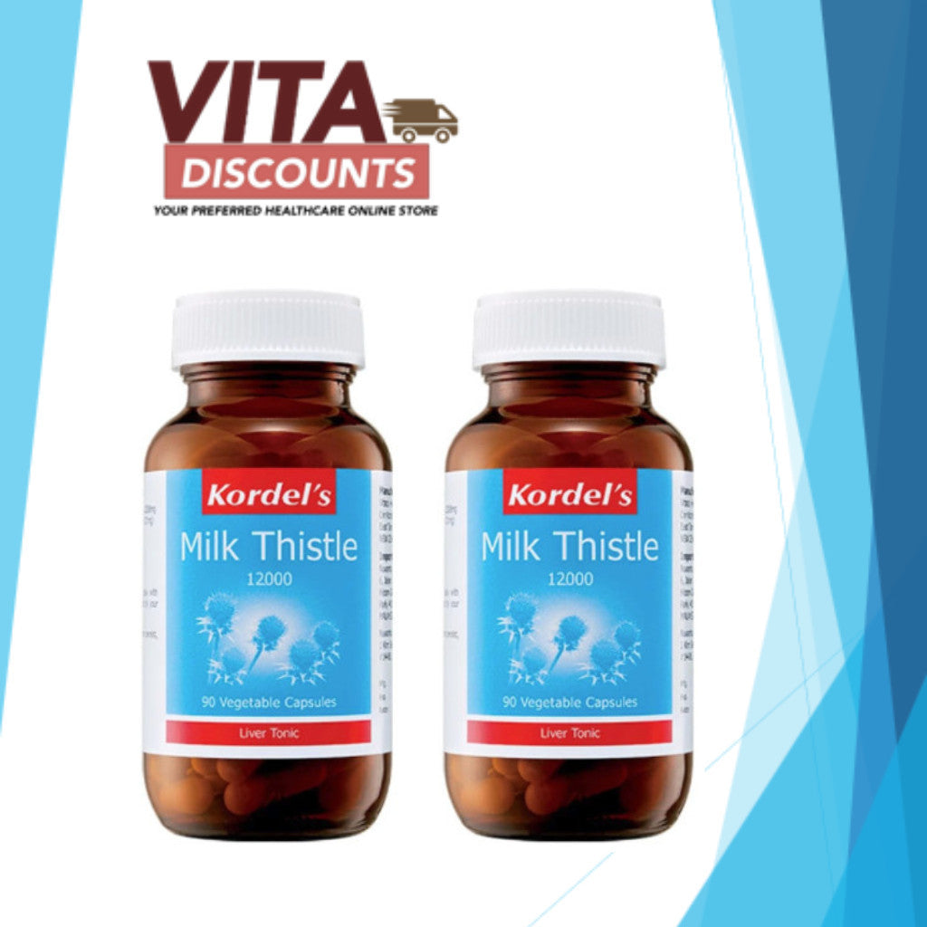 Kordel's Milk Thistle 12000 Vcaps (90's x 2 Pack)