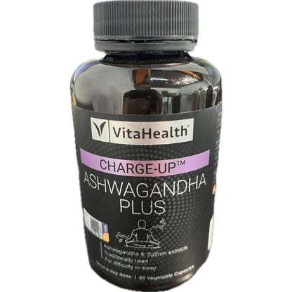 Vitahealth Charge-Up Ashwagandha Plus Vcaps (60's)