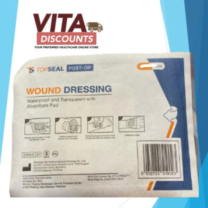 Topseal Post-Op Wound Dressing Wp And Tp With Ap One Piece (1's x 6x7cm/7x10cm/9x15cm/10x10cm/10x20cm/10x25cm)