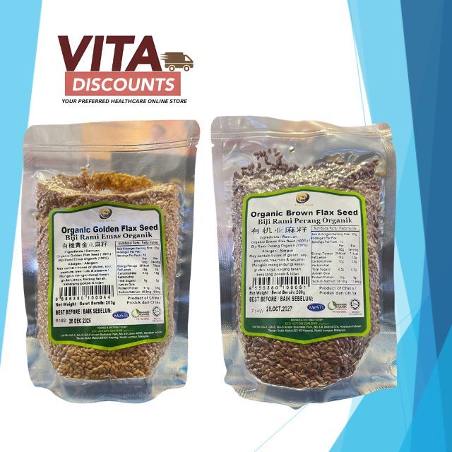 Lohas Organic Golden/Brown Flax Seed (200g) [Exp 12/2026]